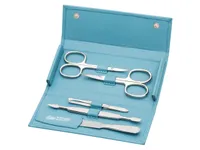 Erbe Soft Case 5pc Manicure Set Turquoise (9205)