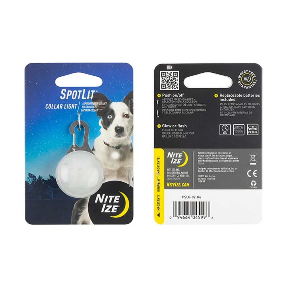 Nite Ize Spotlit Collar Light White (PSLG-02-R6)