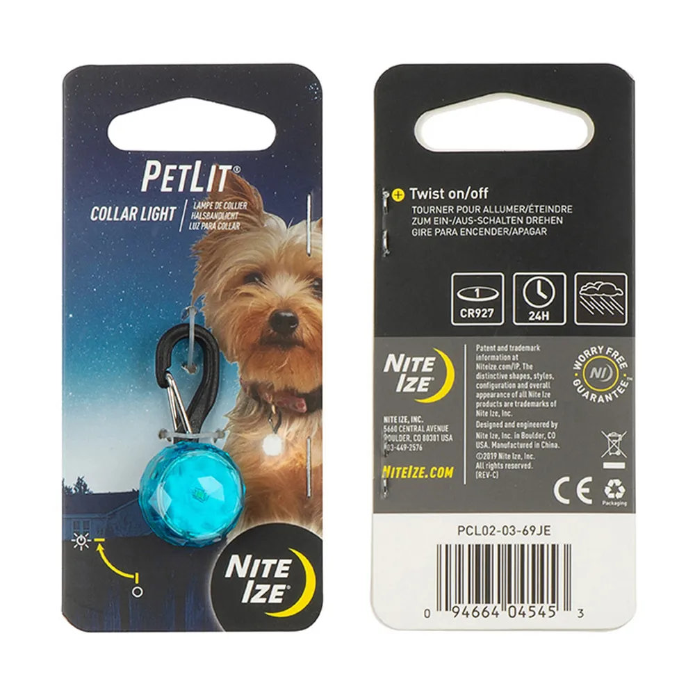 Nite Ize Petlit Collar Light Turq Jewel (PCL02-03-69JE)