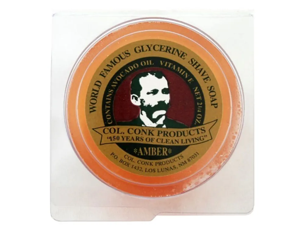 Colonel Conk Glycerine Shave Soap - Amber (#114)