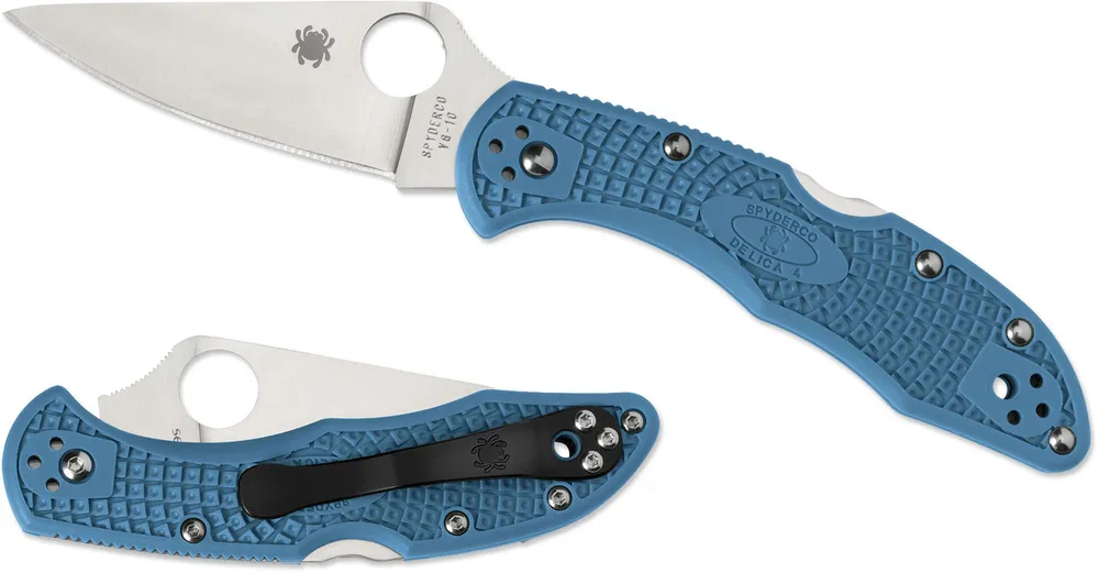 Spyderco Delica 4 Blue FRN Plain Edge (C11FPBL)