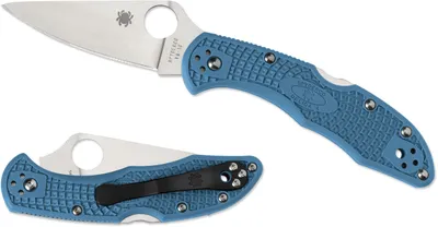 Spyderco Delica 4 Blue FRN Plain Edge (C11FPBL)