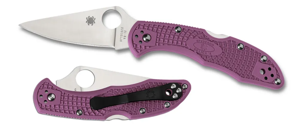 Spyderco Delica 4 Purple FRN (C11FPPR)