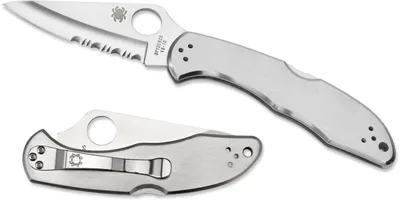 Spyderco Delica 4 Stainless Combination Edge (C11PS)