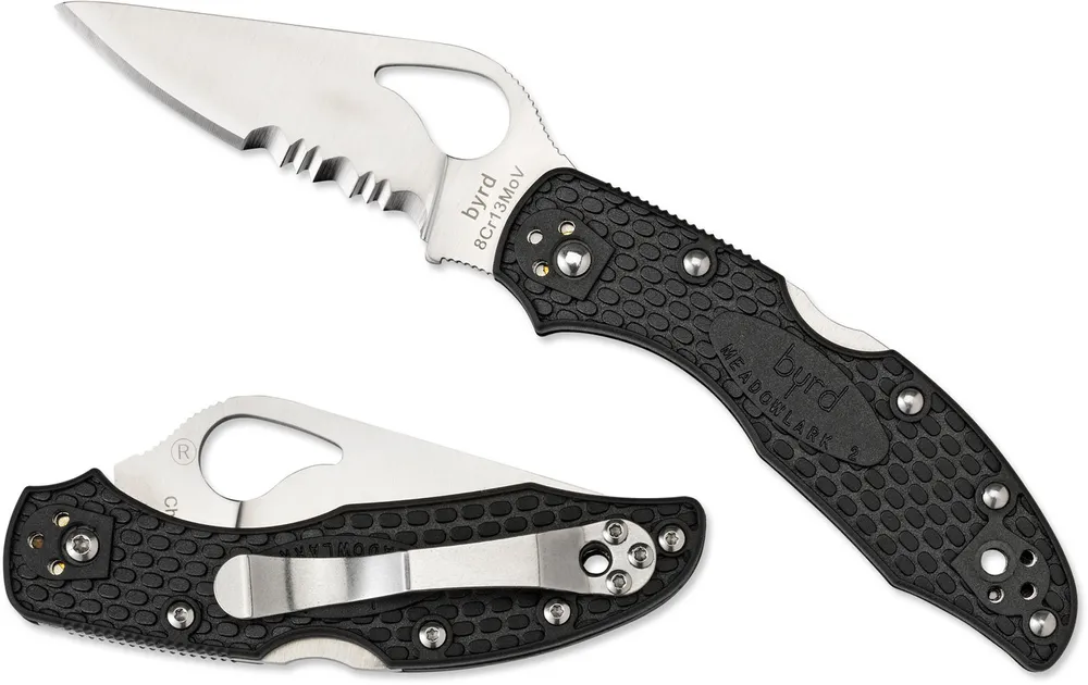 Spyderco Byrd Meadowlark 2 Lightweight Black FRN (BY04PSBK2)