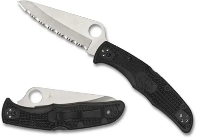 Spyderco Pacific Salt 2 Black FRN Serrated (C91SBK2)