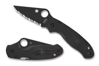 Spyderco Para 3 Black FRN Black Blade Serrated (C223SBBK)