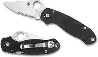 Spyderco Para 3 Black G10 Combination Edge (C223GPS)