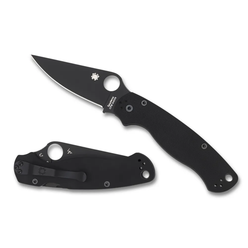 Spyderco Para Military 2 Black G10 Black Blade (C81GPBK2)