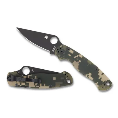 Syderco Para Military 2 Camo G10 Black Blade (C81GPCMOBK2)