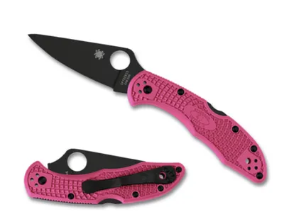 Spyderco Delica 4 Pink FRN Black Blade (C11FPPNS30VBK)