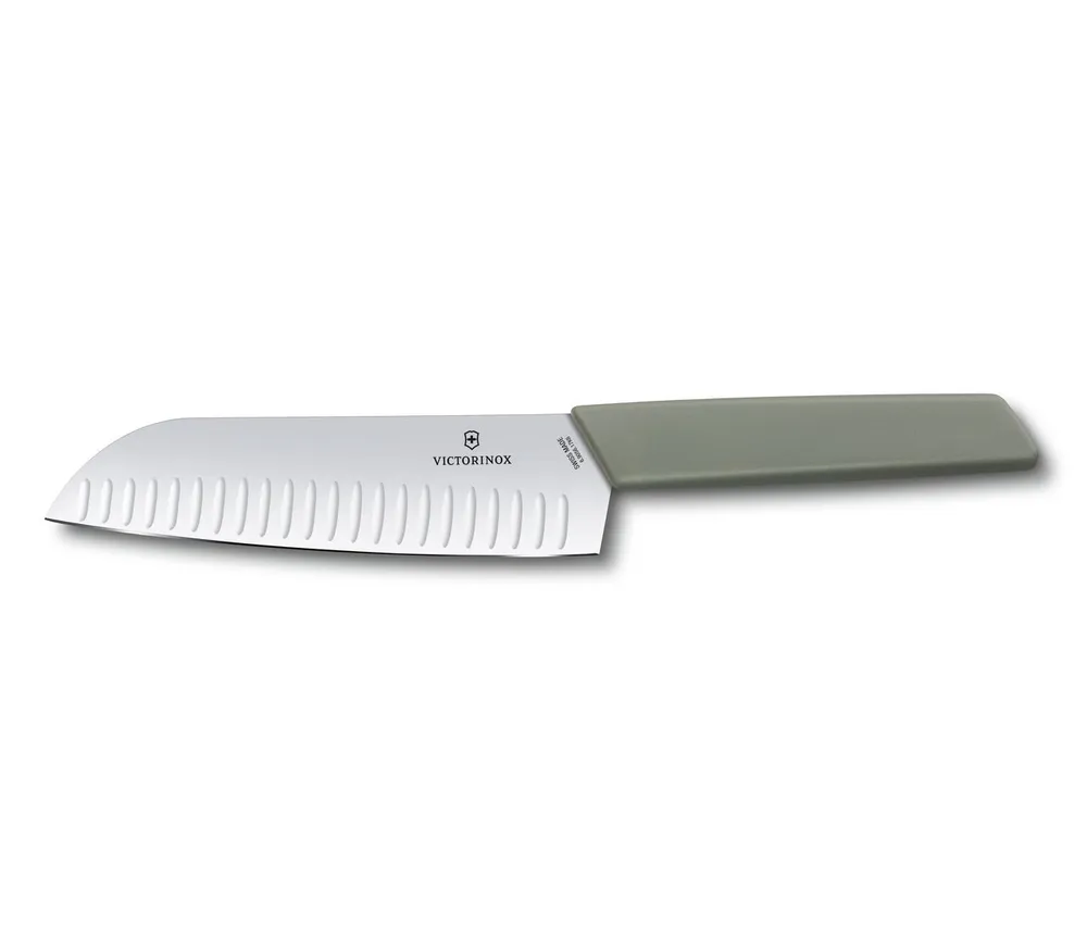 Victorinox Swiss Modern Santoku 7" Olive-Green (6.9056.17K6B)