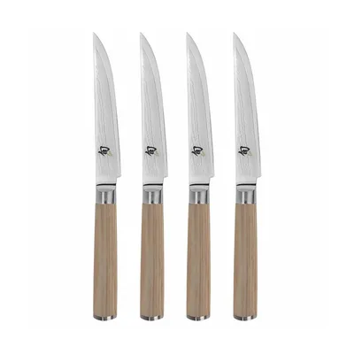 Shun Classic Blonde Steak Knife Set 4Pc (DMS400W)