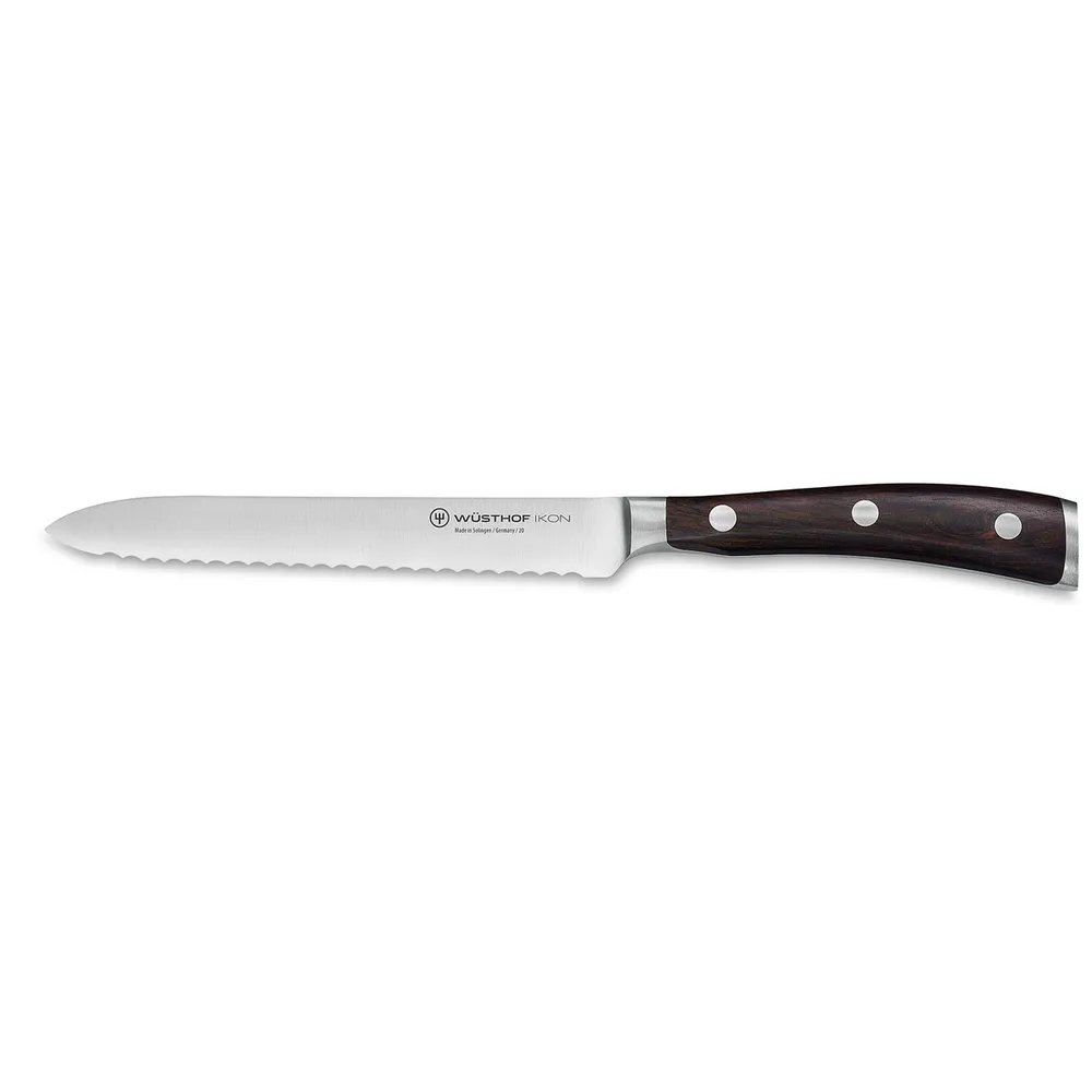 Wusthof Ikon Serrated Utility Knife 5" (1010531614)