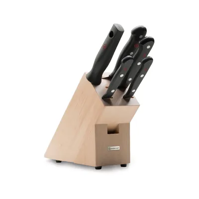 Wusthof Gourmet Knife Block Set Beech 6Pc (1095070503)