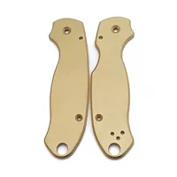 Flytanium Spyderco Para3 Scales Brass (FLY-572)