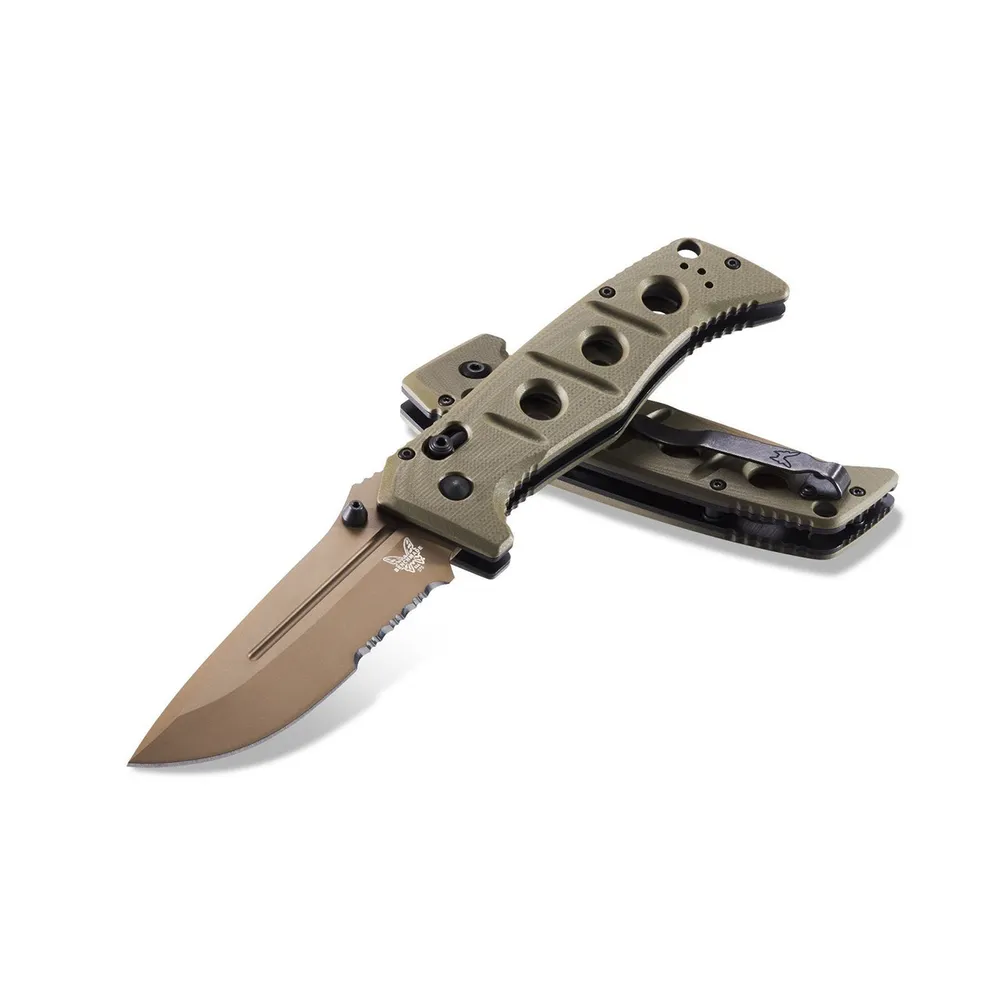 Benchmade Adamas Flat Earth Serrated (275SFE-2)