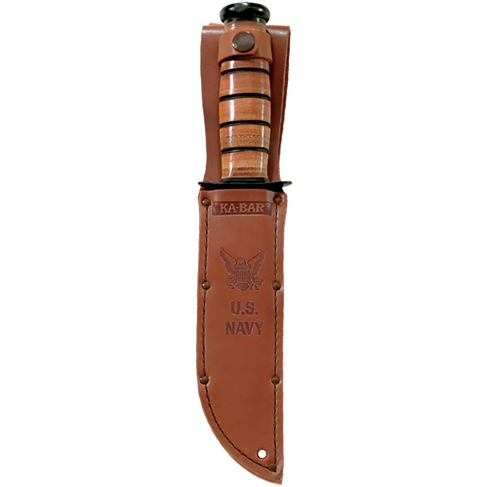 KA-BAR US Navy Leather Sheath Brown (1225S)