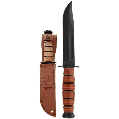 KA-BAR USMC Short Utility Serrated (1252)