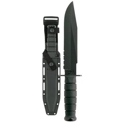 KA-BAR Partially Serrated Black (1271)