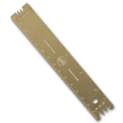 Knafs Titanium Ruler + Knife Angle Finder Gold (KNAFS-00023)