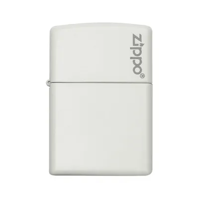 Zippo White Matte Logo (214ZL)