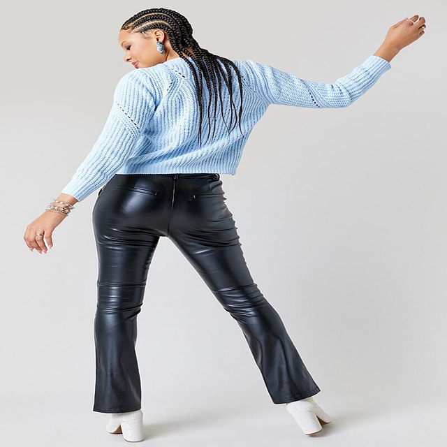 Calvin Klein Performance Women's Textured Flare-Leg Pants