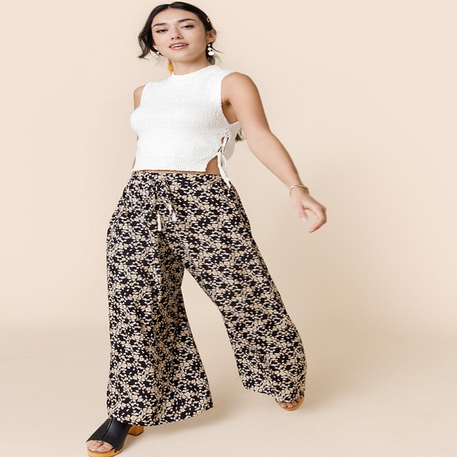 MSK Petite Sequined Mesh Pull-On Palazzo Pants - Macy's