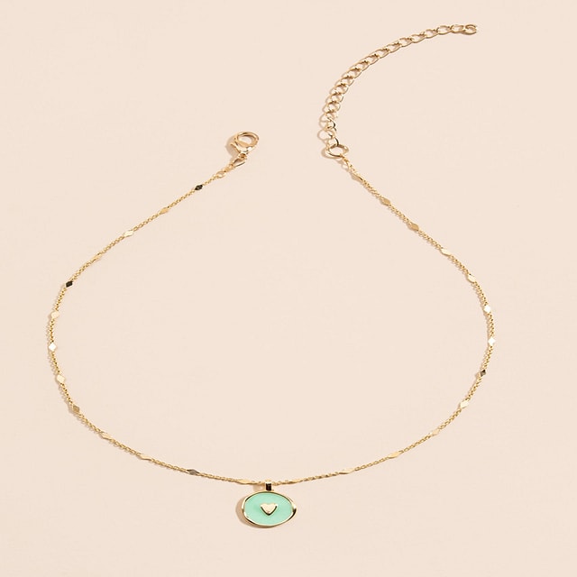 Rosie Enamel Heart Pendant Necklace