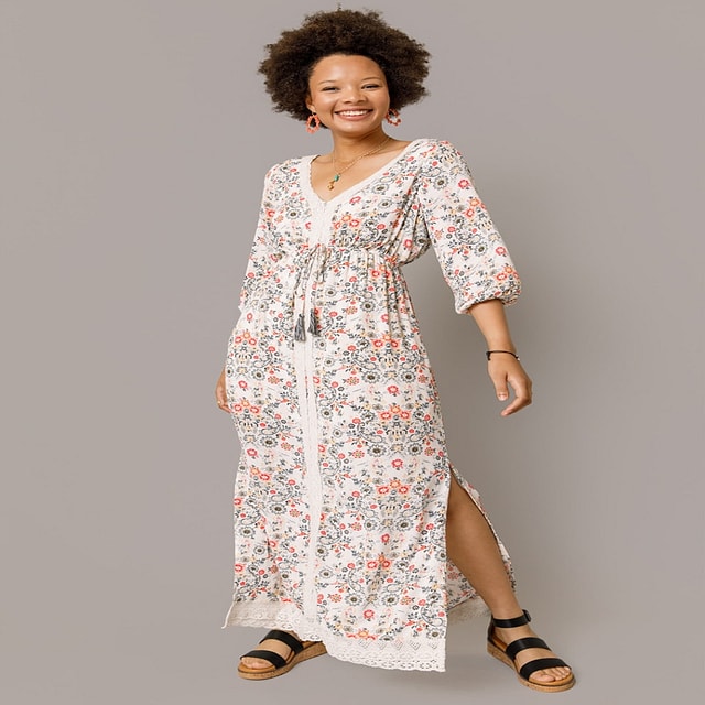 Alahna Tiered Floral Maxi Dress