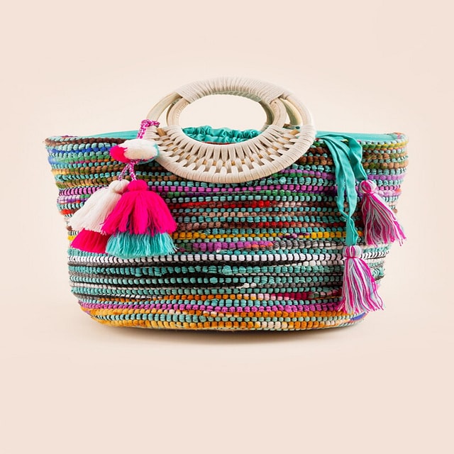 Grendaline Woven Bamboo Tote