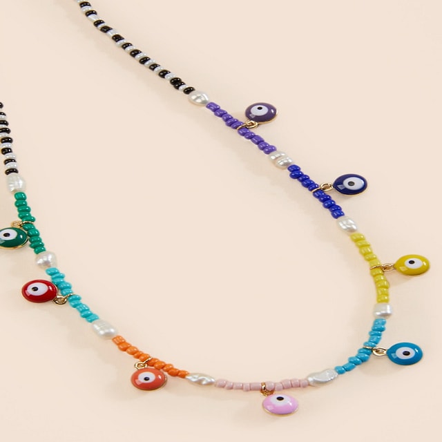 Teeny Tiny Evil Eye Necklace | New Orleans Jewelry Shop – Beatrixbell  Handcrafted Jewelry + Gift