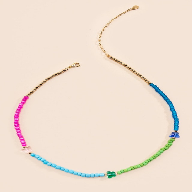 Blue Butterfly Necklace and Bracelet - DIY Jewelry