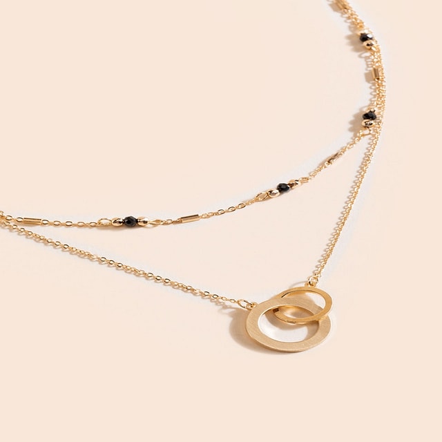 Morgan Interlooped Two Layered Necklace