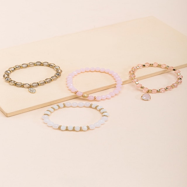 Anastasia Glass Beaded Bracelet Set