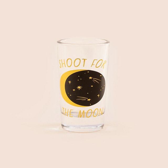 Shoot For The Moon Shot Glass
