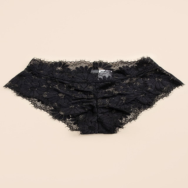 Lane Bryant Cacique Cheeky Panties Underwear Floral Gray Black Plus Size 26  / 28