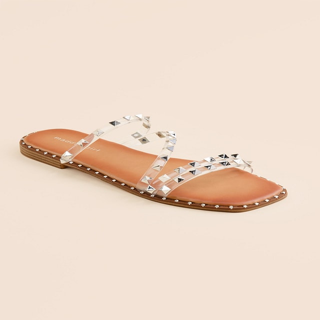 Buy Silver Flat Sandals for Women by STEVE MADDEN Online | Ajio.com