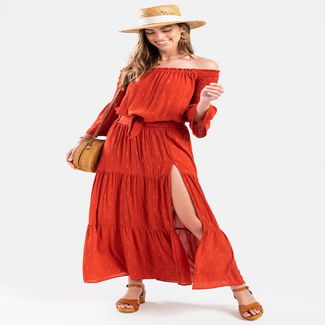 Maple Tiered Maxi Skirt