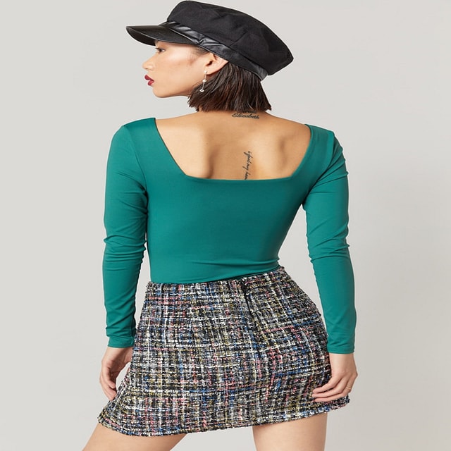 Rosie Pearl On Tweed Mini Skirt