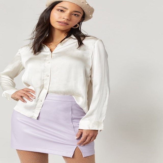 Irresistible Babe Faux Leather Mini Skirt