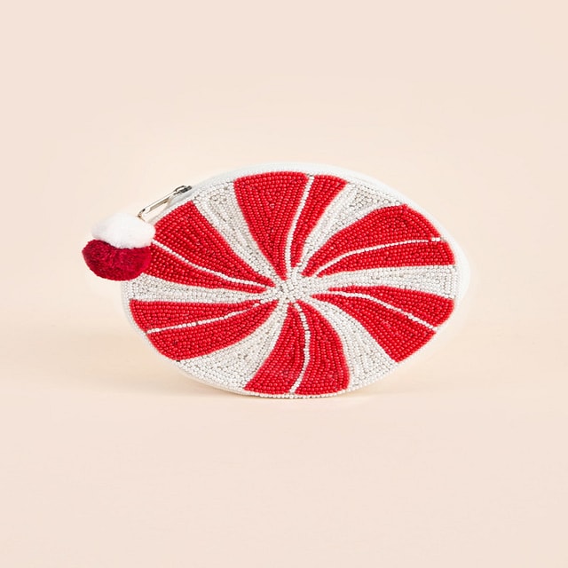 Peppermint Swirl Coin Pouch