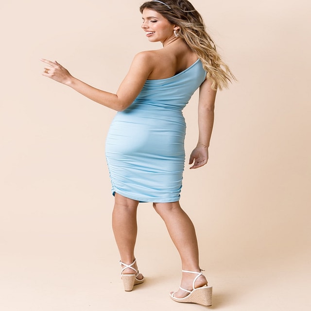 Meredith One-Shoulder Sequin Formal Dress