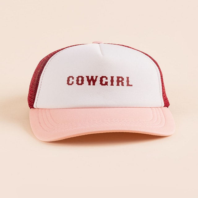 Cow Girl Color Block Trucker Hat