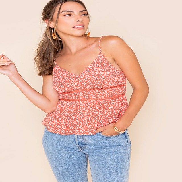 Out From Under Flora Seamless Lace-Trim Tube Top