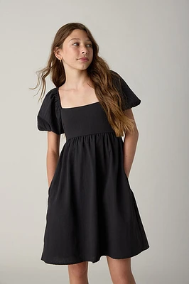 Hello Franki Linen Bow Back Dress for girls