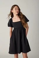 Hello Franki Linen Bow Back Dress for girls