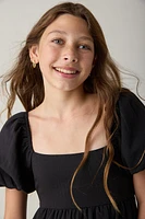 Hello Franki Linen Bow Back Dress for girls
