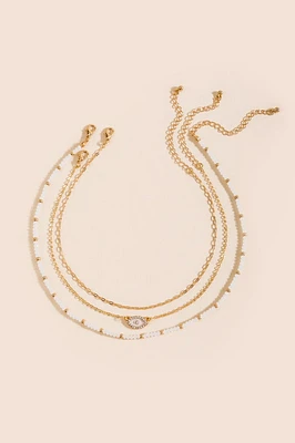 Quinn Evil Eye Necklace Set