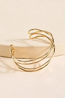 Cassidy Twisted Hammered Cuff Bracelet